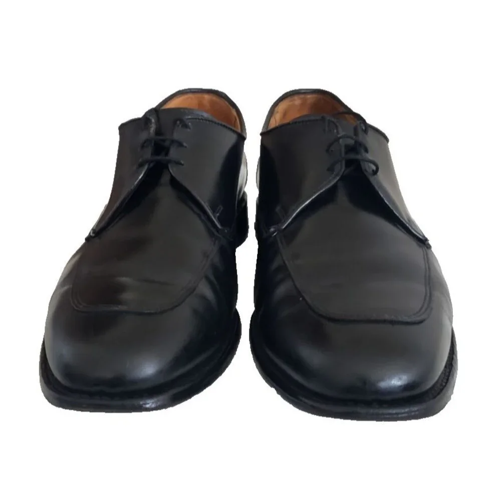 Allen Edmonds Burton Men's Bicycle Toe Dress Shoes Size 12 D Leather Black